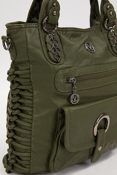 Levidor Green Knot Detailed Shoulder Bag