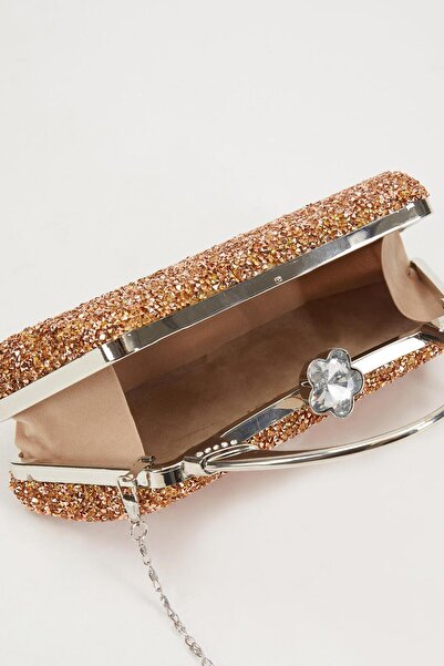 Levidor Mini Bakır Taşlı Abiye El Çantası