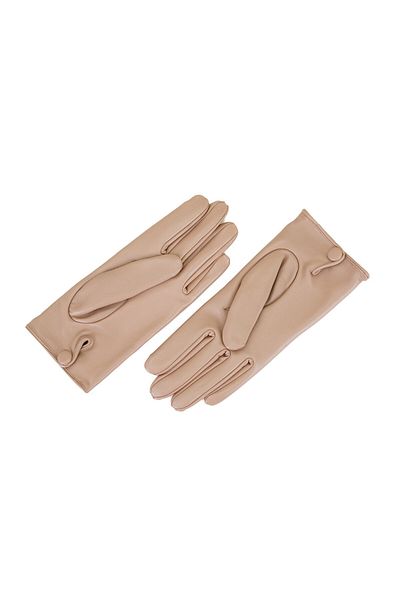 Desa Beige Women's Leather Gloves