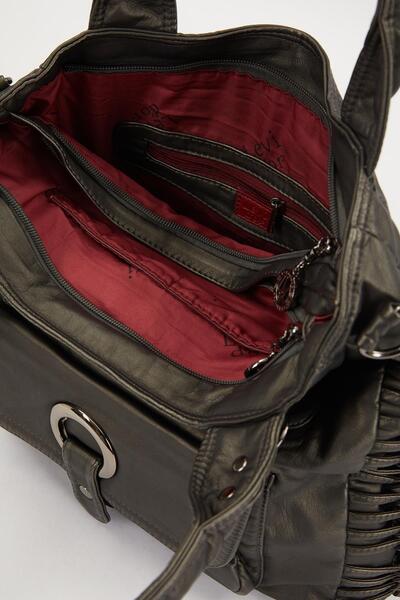 Levidor Сумка через плече з сірим вузлом