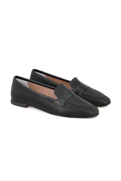Desa Loafer de damă din piele neagră