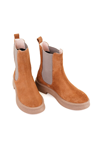Desa Kadın Taba Lastikli Nubuk Deri Chelsea Bot