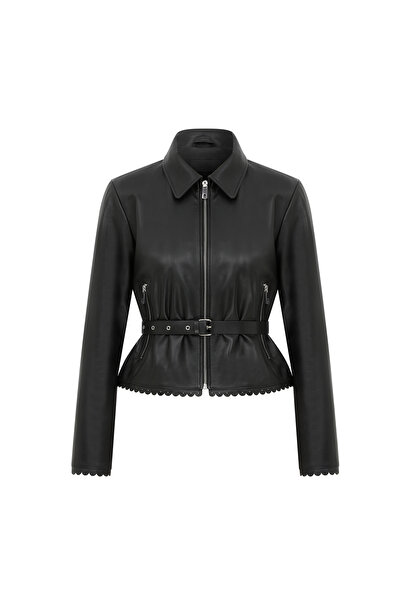 Desa Acasia Siyah Kadın Deri Ceket