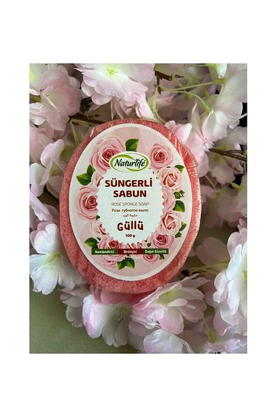 ALPAR 100 Gr Rose Extract Natural Moisturizing Sponge Soap - Nourishing Soap