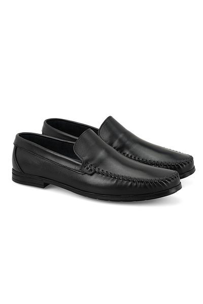 Desa Мъжки кожени мокасини Femand Black