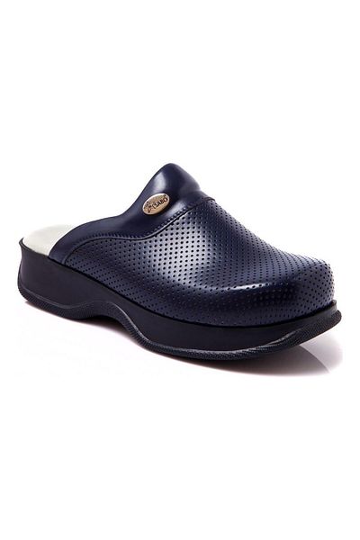 SABOTERLİK Navy Blue Color Orthopedic Model Doctor Slippers Nurse Slippers Παντόφλες Chef