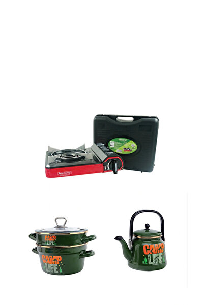 NİGHT CAMPER Kamp Ocak Tencere Pişirme Seti