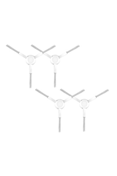 ROPALDE 4 perii laterale albe compatibile cu modelul Mi Robot Vacuum Mop Pro (Stytj02ym) - Set de piese de schimb