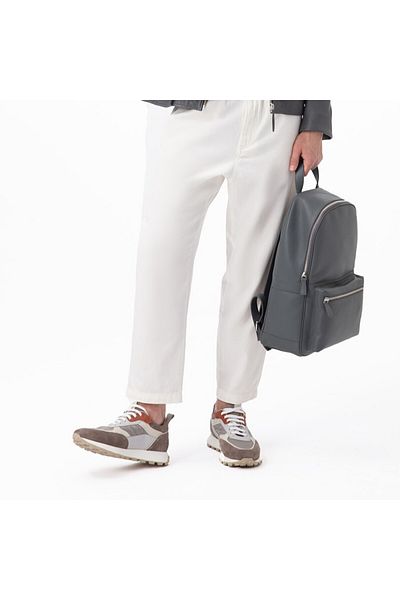Desa Caspian Gray Men's Leather Sports Shoes