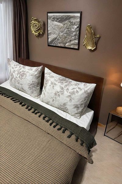 home otanticca Camel Knit Patterned Pique - Double, 200X230Cm