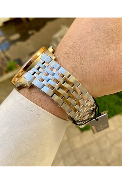 Reward Excellent Steel Silver Color 5Atm Waterproof Men Wrist Watch Bracelet Gift