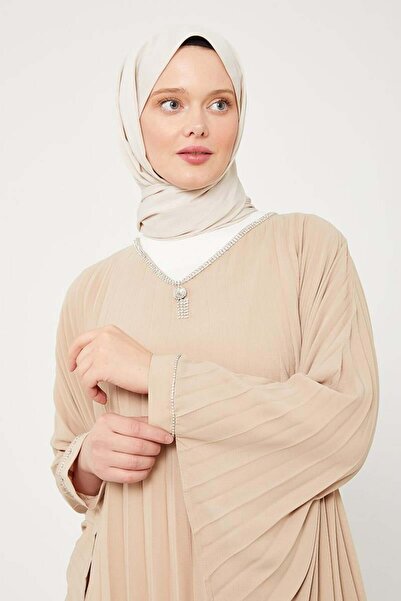 Levidor Camel Yarasa Kol Elbise