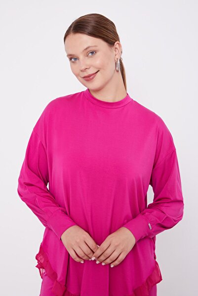 Levidor Fuchsia Chiffon Flounce Sports Set