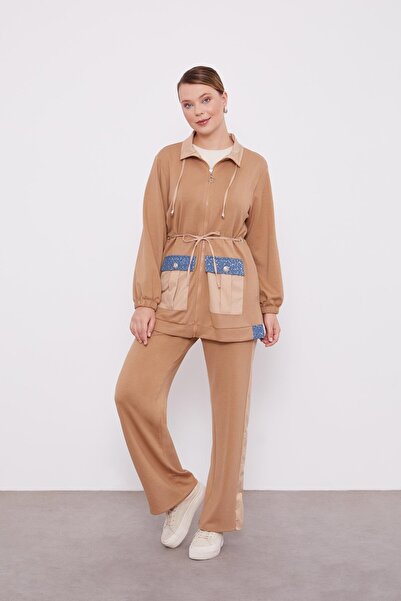 Levidor Cebi İşleme Detaylı Ceket Pantolon İkili Takım