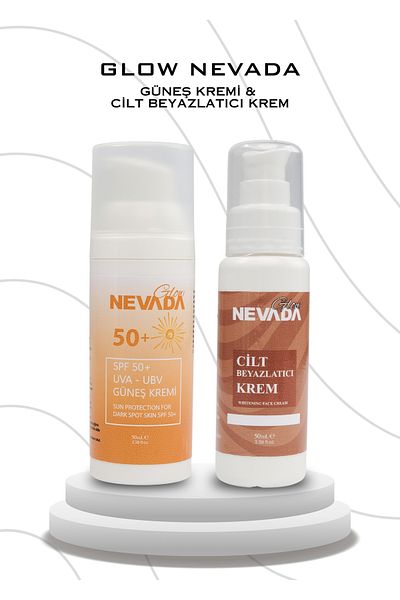 Glow Nevada Sunscreen and Whitening Cream Set 50 ml