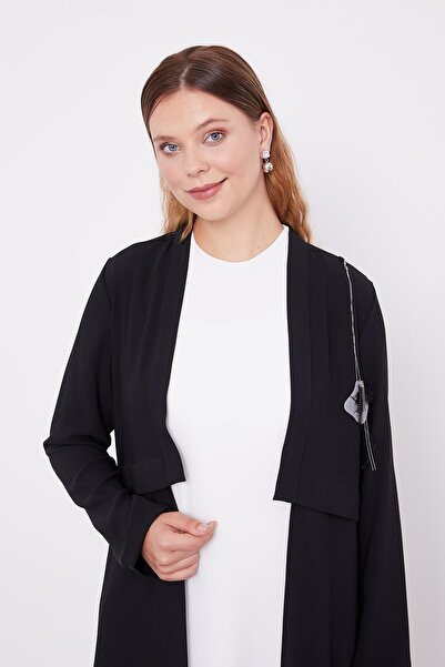 Levidor Μαύρο Σετ Γιλέκο με Λεπτομέρεια Μπροστινής Μπροστινής Πλευράς