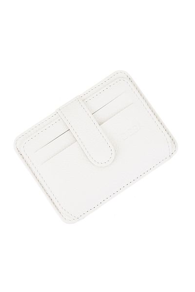 Desa Suport card din piele albă Lerona