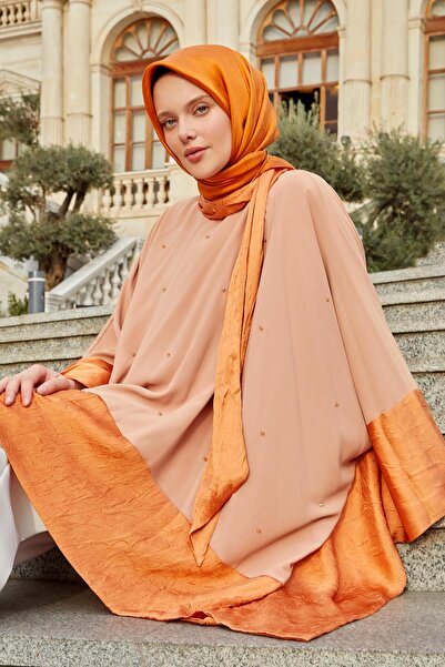 Levidor Salmon Self Shawl Detailed Tunic Set