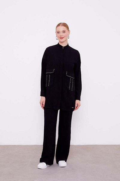 Levidor Black Stone Pocket Detailed Double Set