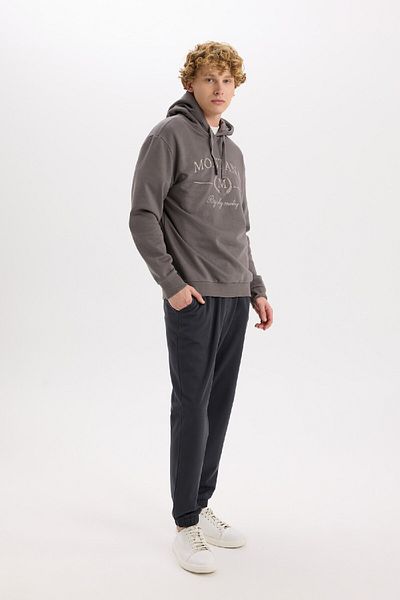 DeFacto Jogginghose mit normaler Passform, Taschen, Basic, gerader Bund, Schnürung, elastisches Bein, D4416AX25SP