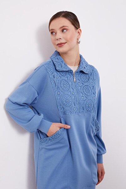 Levidor Αθλητικό κοστούμι με λεπτομέρεια από δαντέλα Indigo