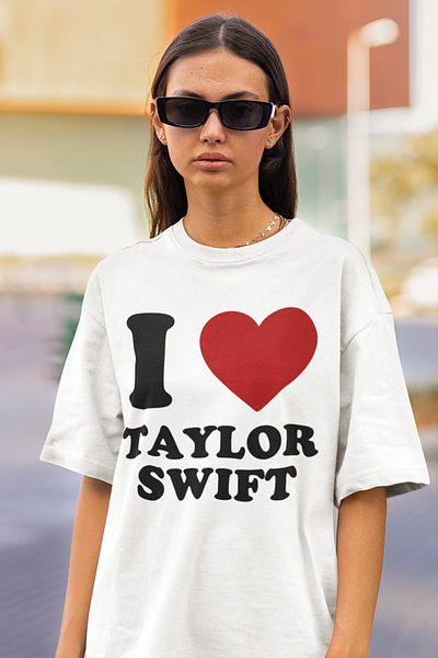 SEVBANO Tricou supradimensionat unisex scris Taylor Swift