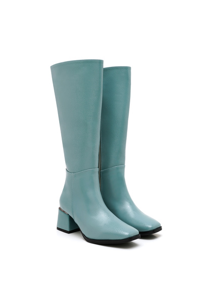 Desa Γυναικείες μπότες με τακούνι Lavina Turquoise