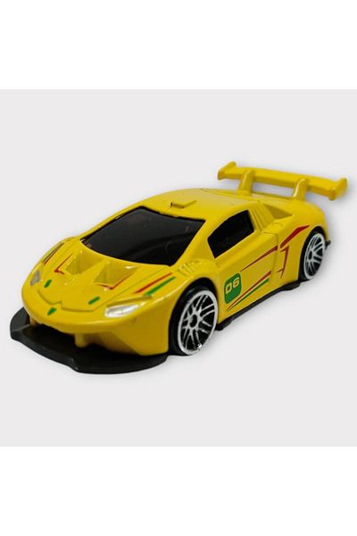 Angoravi Metal Mini Cars 8 cm - Yellow - 1