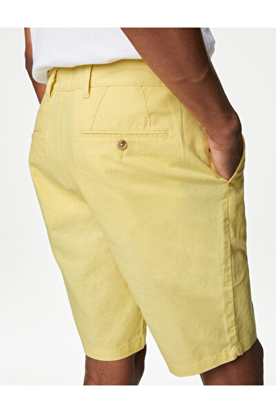 Marks & Spencer Regular Fit Keten Şort