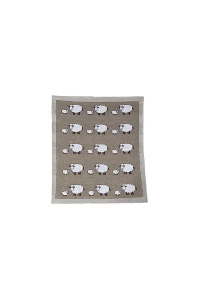 BabyCoco Cream Colored 70X70Cm Sheepskin Patterned Blanket - One Size Fade Resistant
