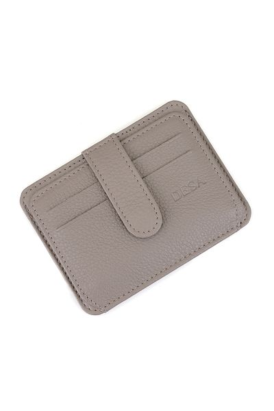 Desa Lerona Gray Leather Wallet