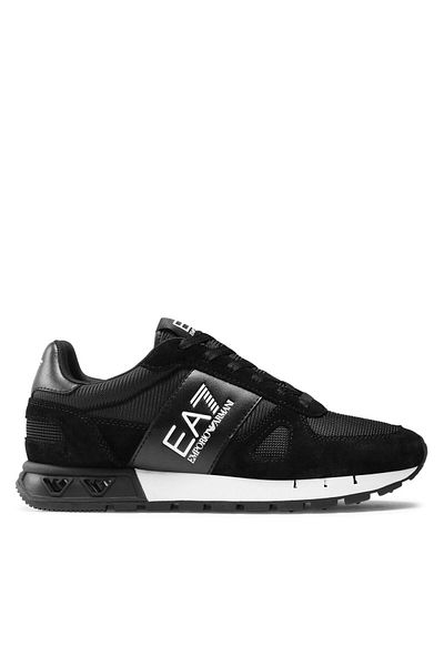 EA7 Round Toe Mesh Black-White Unisex Sneaker - X8X151 Xk354-A120