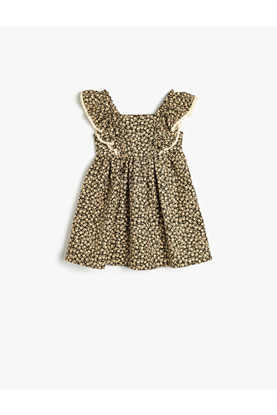 Koton Green Girl's Strappy Dress