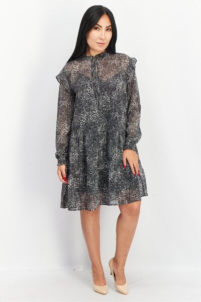 Esprit Women 2 Pcs Allover Print Mini Dress With Inner Garment Set, Multicolor