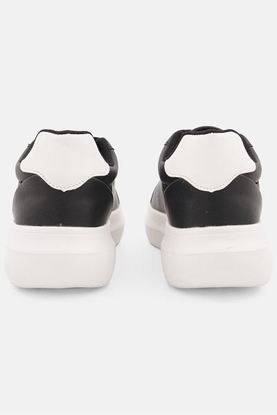 French Connection Women Lace Up Classic Casual Shoes, Black