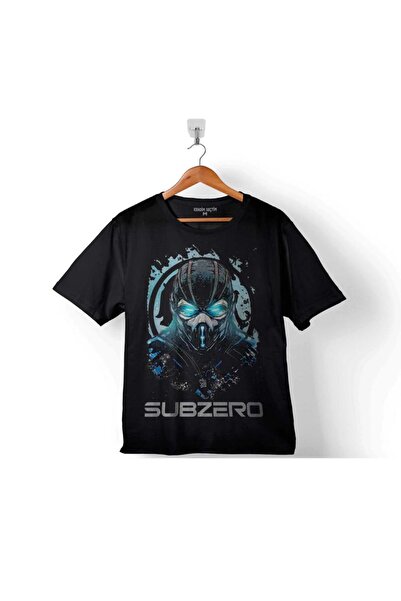 Kendim Seçtim Mortal Kombat Sub Zero Logo Kids T-Shirt