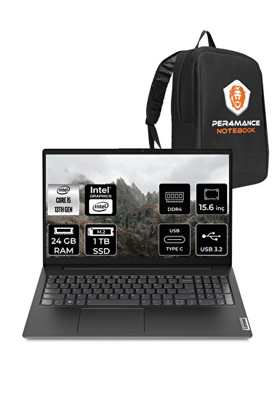 LENOVO V15 G4 i5 13420H 24GB 1TB SSD 15.6'' FHD FDOS Dizüstü Bilgisayar & PER4 ÇANTA