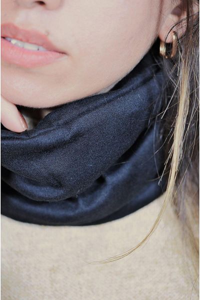 Sacce Scarves&Accessories Winter Black Neck Collar Beret Buff