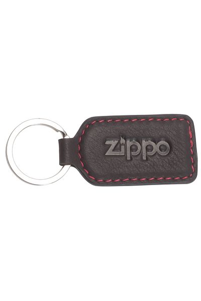Zippo سلسلة المفاتيح الجلدية موكا
