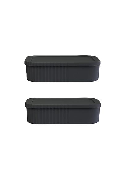 Dükkanönü 2Pcs Multi-Purpose Mini Box with Lid Kitchen Bathroom Makeup Storage Box 3 Liters