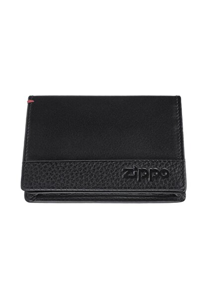 Zippo RFID Bloklamalı Nappa Deri Kartvizitlikli Cüzdan - Siyah
