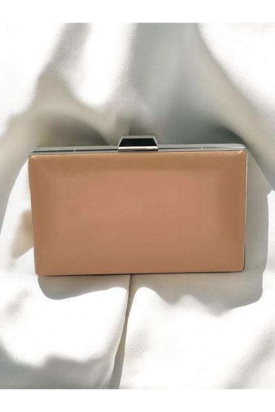 Wedding Fashion Culoare nudă rochie de seară geantă piele mată portofoliu clutch geantă nuntă logodna absolvire henna bal invitație