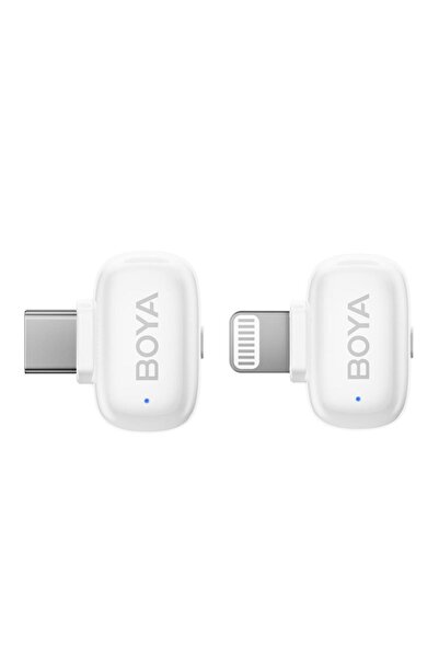 BOYA Mini Wireless Yaka Mikrofonu - Beyaz