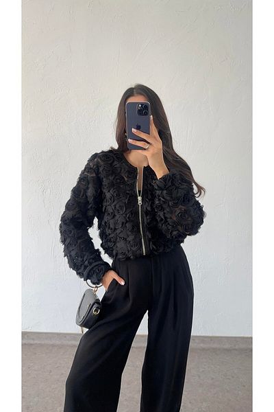 BelezaStore Jachetă cardigan cu drujbă Rochie de seară - Croială relaxată