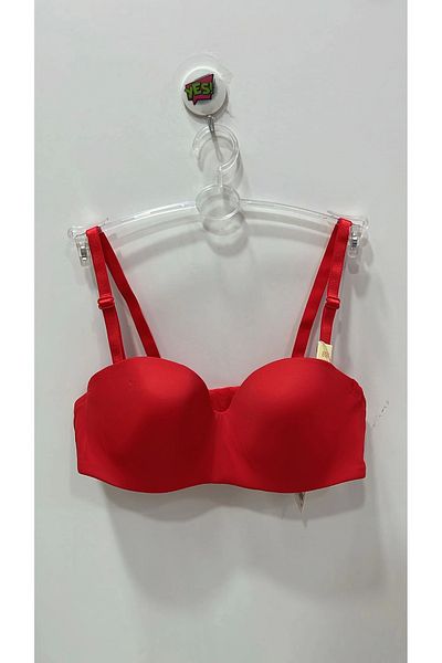 Belvü Belvü Strapless Padding Free Micro Jumpsuit Red Bra