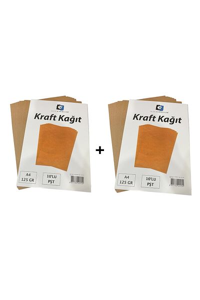 Alex Schoeller A4 Kraft Paper - 125 Grams, 10 Pieces, 2 Packs