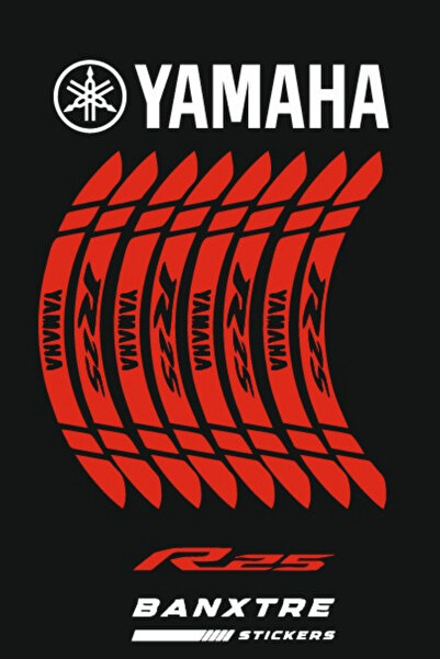 Banxtre Yamaha R25 için Tüm Modellere Uyumlu Jant Şeridi (8 Parça)