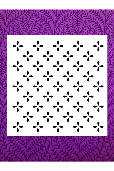 Stencilsarayi STENCİL SARAYİ BOYAMA ŞABLON ZEMİN DESENİ - 4359 ÖLÇÜ 30X30
