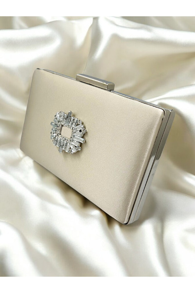 Wedding Fashion Culoarea pielii Rochie de seară Geantă Satin Stone Portofoliu Pochetă Nuntă Logodna Absolvire Henna Invitație la bal