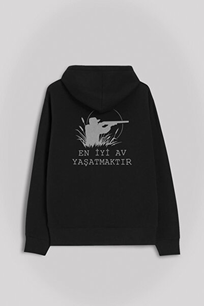 Kendim Seçtim En Iyi Av Avcı Yaşatmaktır Hunting Yaban Tüfek Ön Ve Arka Baskı...